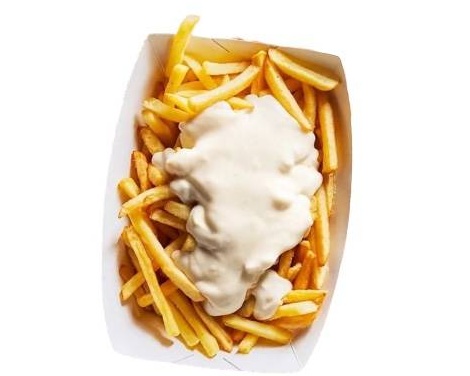 Frites sauce fromagère