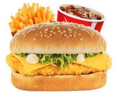 Menu chicken burger 