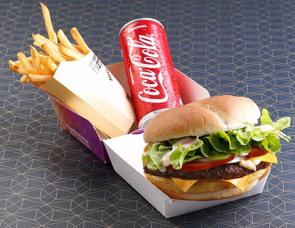 Menu potato toasty beef burger