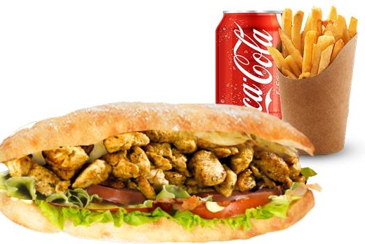 Menu Sandwich tikka jaune 