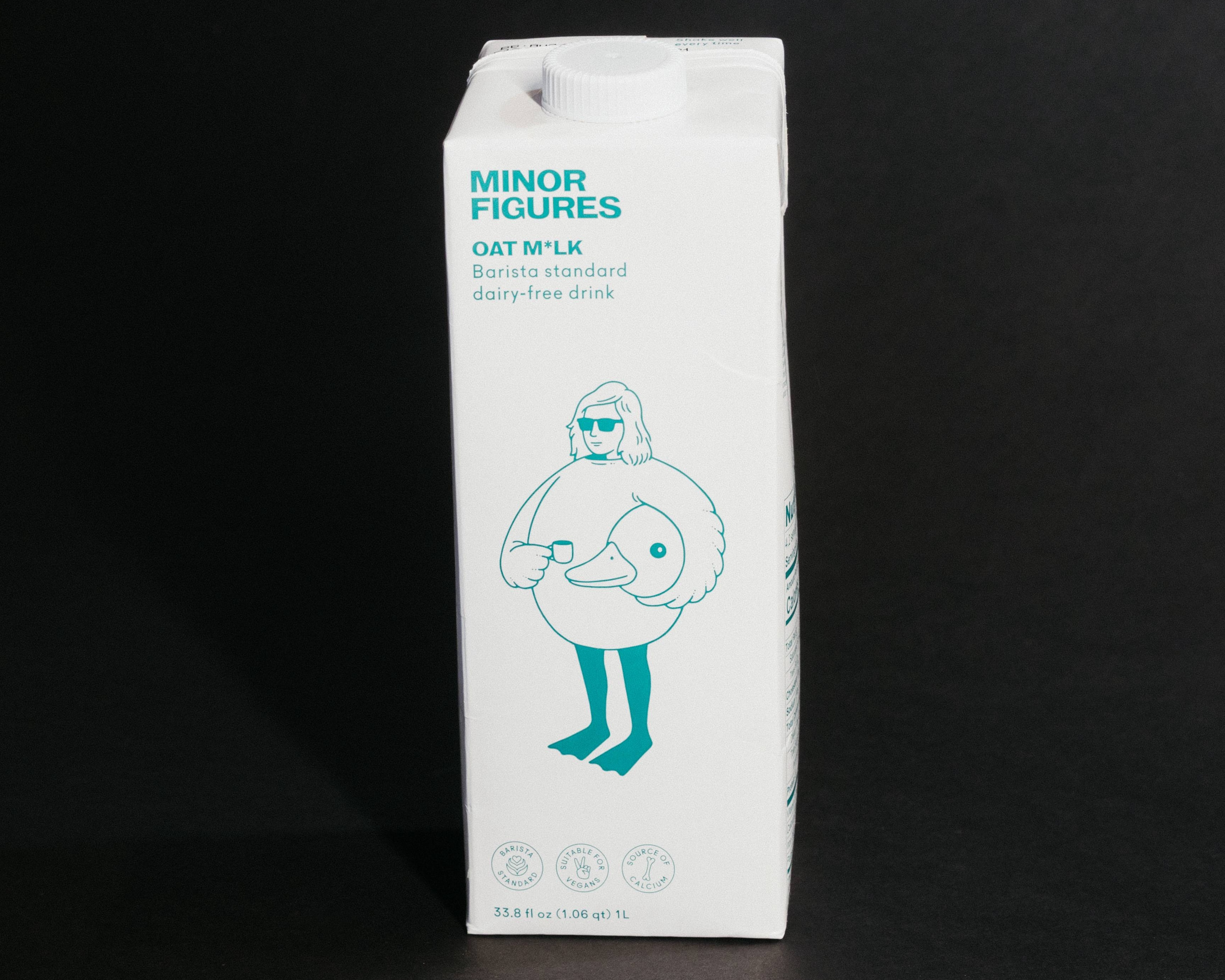 32oz box of Minor Figures oat milk