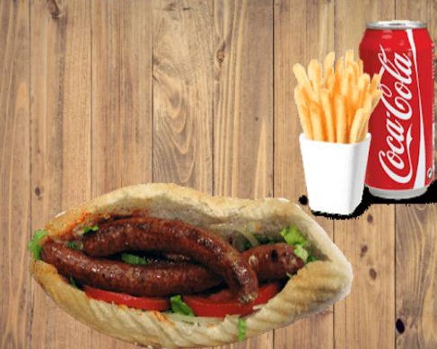 Menu sandwich merguez