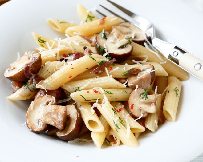 Penne aux champignons
