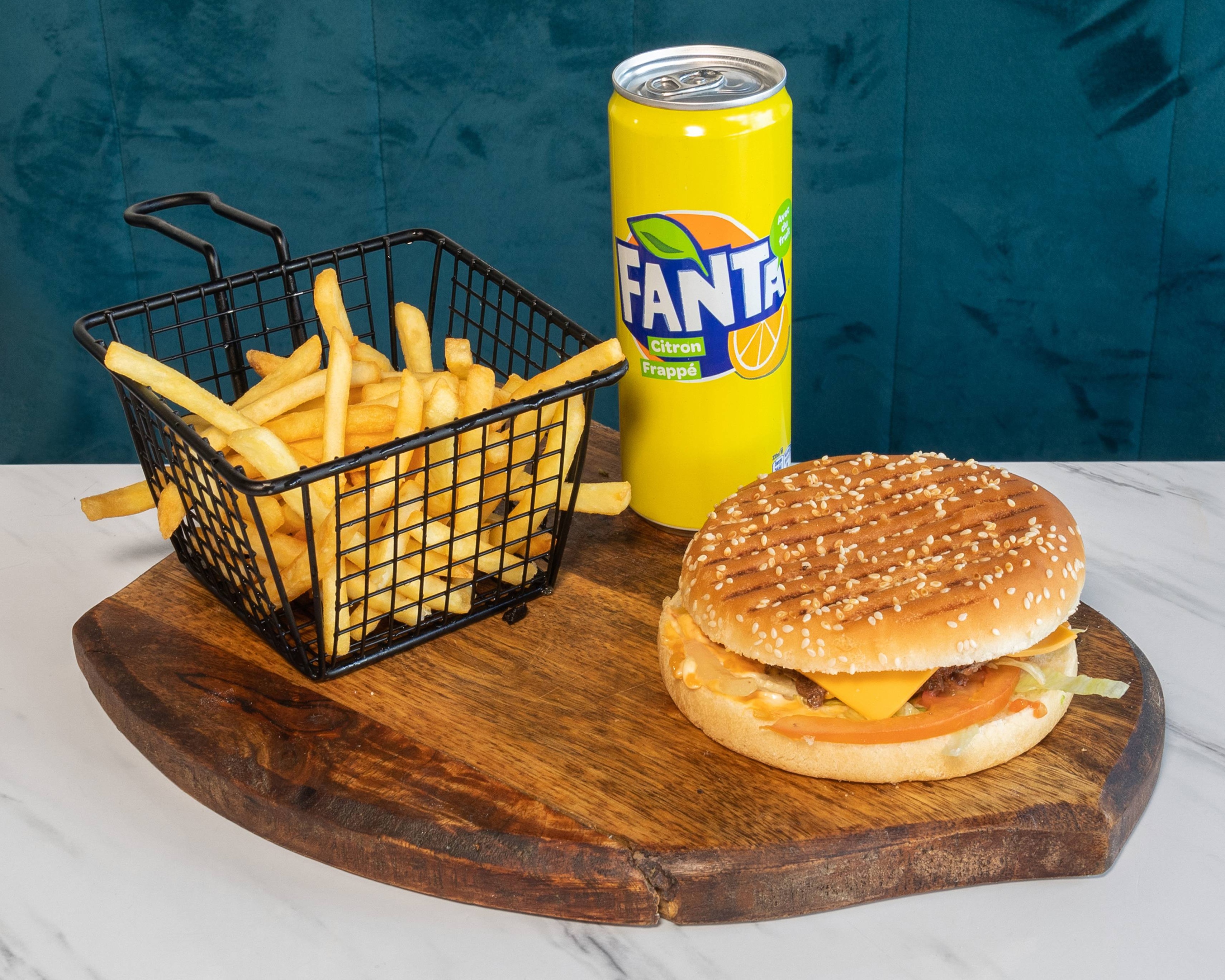 Menu double cheeseburger