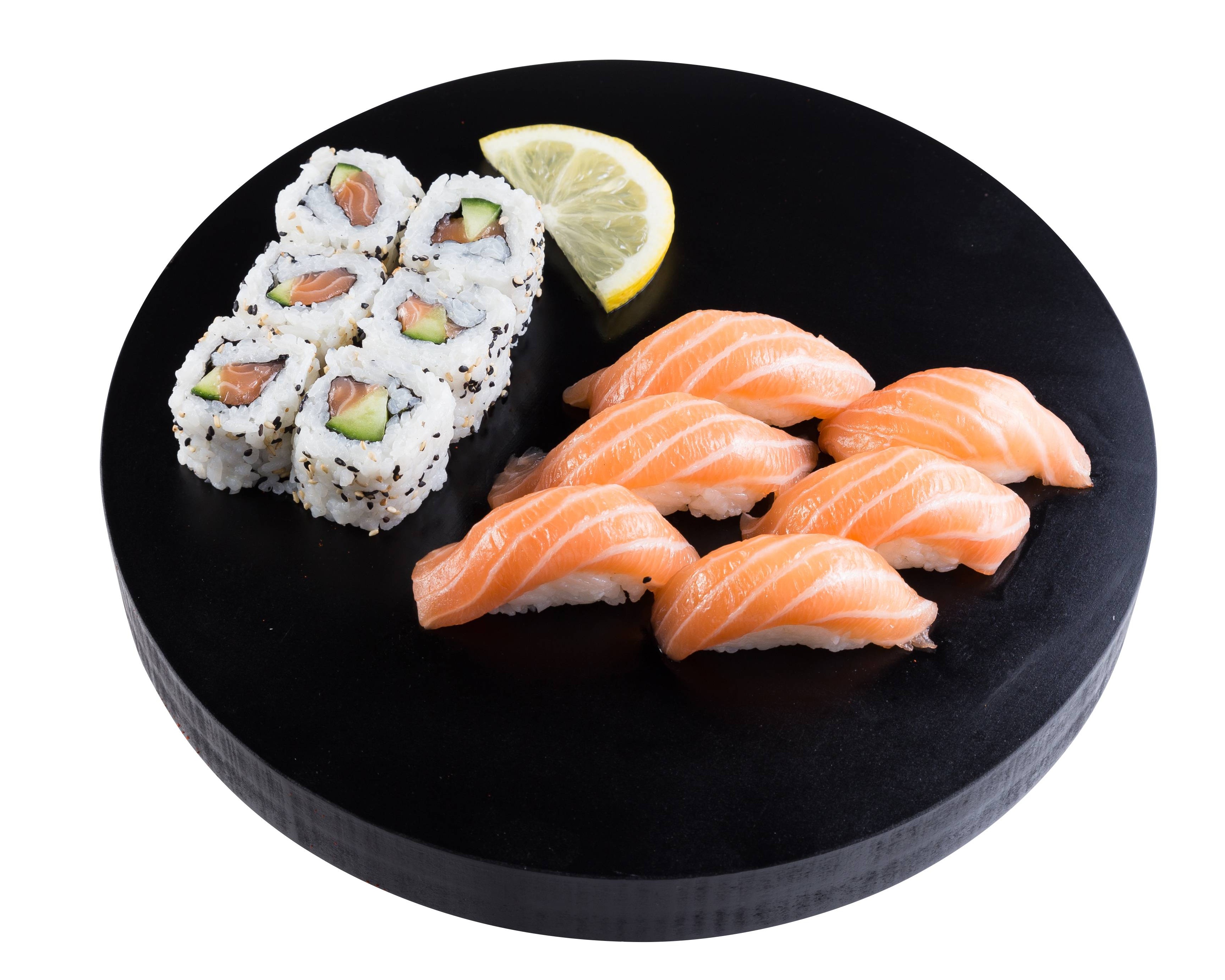 Plateau P1  6CALIFORNIA 6 SUSHI SAUMON 