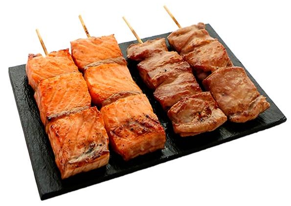 A8. Menu brochettes