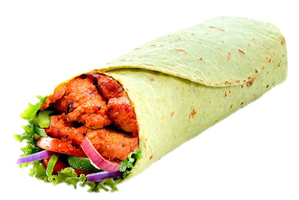 Menu wrap chicken tikka
