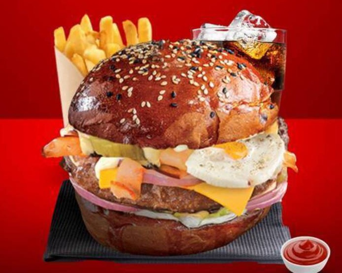Menu burger chèvre-miel