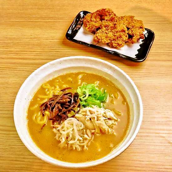 唐揚げ（3個）＆辛いラーメンセット
