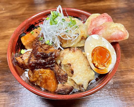 角煮のからあげ 豚の角煮丼 -豚玄角-】「 -Butagenkaku- Kakuni