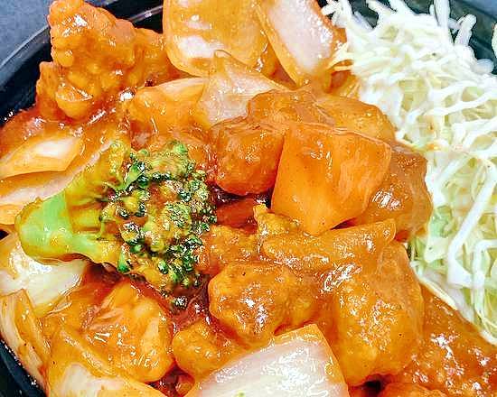 Pork Korean Sweet Chilli Sauce With Rice