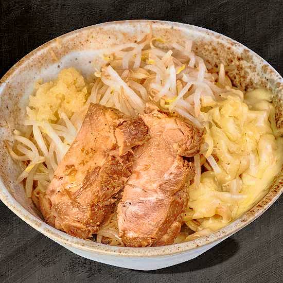 油そば 豚魂 二子新地店 TON-KON Abura Soba with a Giant Slice