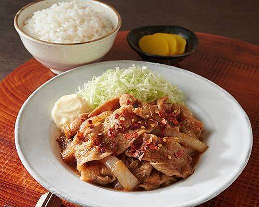 生姜焼きページ 超！美味しく変換 > すじコン生姜焼き定食