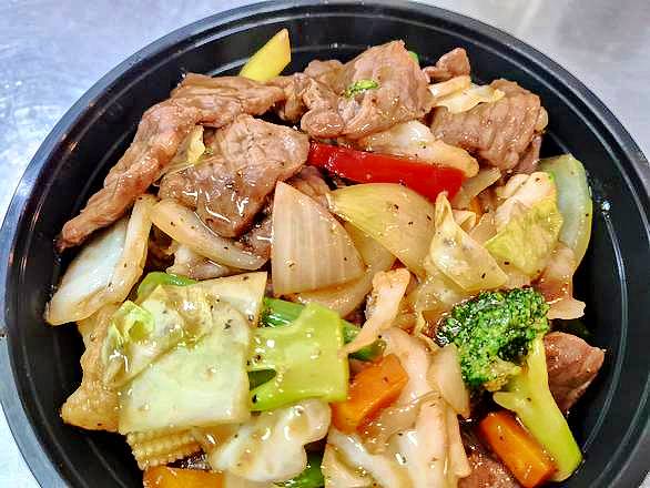 Beef Black Pepper with Rice