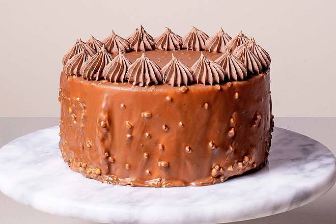 Chocolate Nutella Oreo Ice Cream Cake