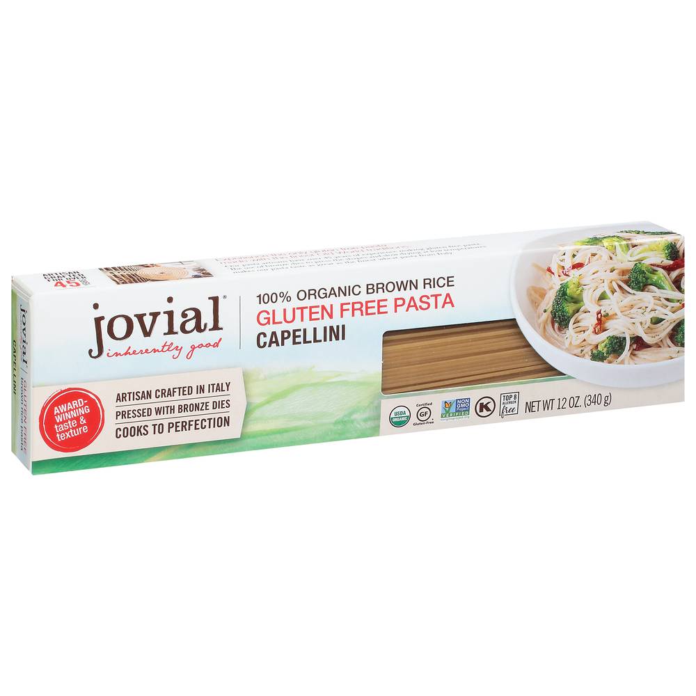 Jovial Gluten Free Brown Rice Capellini Pasta (12 oz)