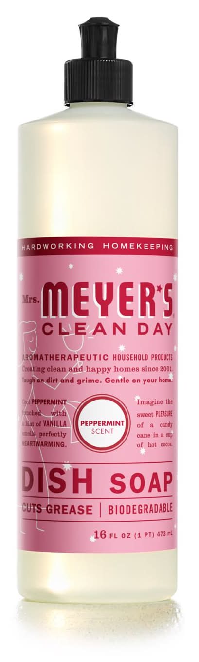 Mrs. Meyer'S Clean Day Peppermint Scent Liquid Dish Soap 16 Oz 1 Pk