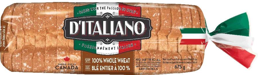 DItaliano Thick Slice Whole Wheat 675g