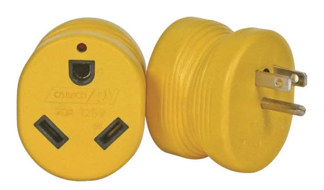 Camco 15 Amps Rv Electrical Adapter 15-30A 1 Pk