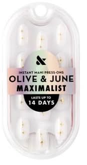 Olive & June Press-On Fake Nails, Puffy Sparkle (1 oz, 42 ct)