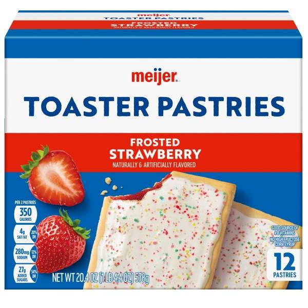 Meijer Strawberry Frosted Toaster Treats (12 ct)