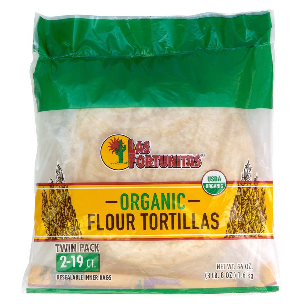 Las Fortunitas Organic Flour Tortillas (2 ct)