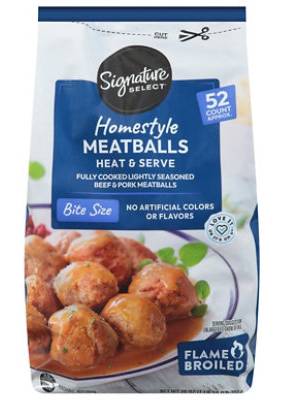 Signature Select Homestyle Meatball Bite Size (26 oz)