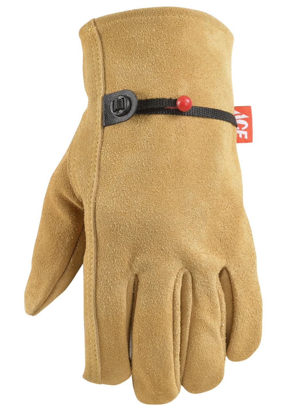 Ace M Suede Cowhide Driver Tan Gloves