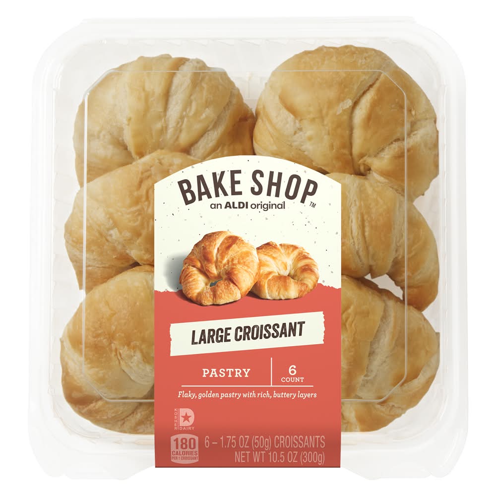 Bake Shop Large Croissant Pastries (10.5 oz, 6 ct)