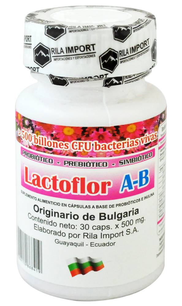 LACTOFLOR A-B PROBIOTICOS 500MG FCO*30
