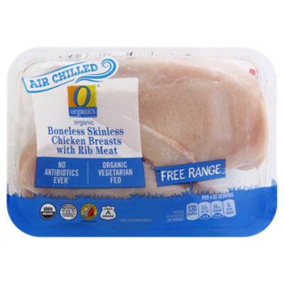 O Organics Boneless Skinless Chicken Breast With Rib Meat