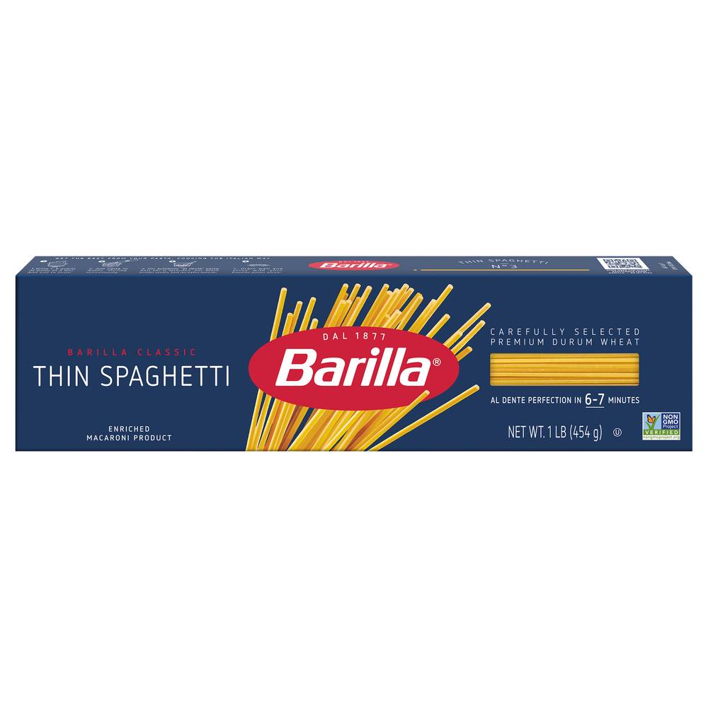 Barilla Classic Thin Spaghetti Pasta (1 lbs)