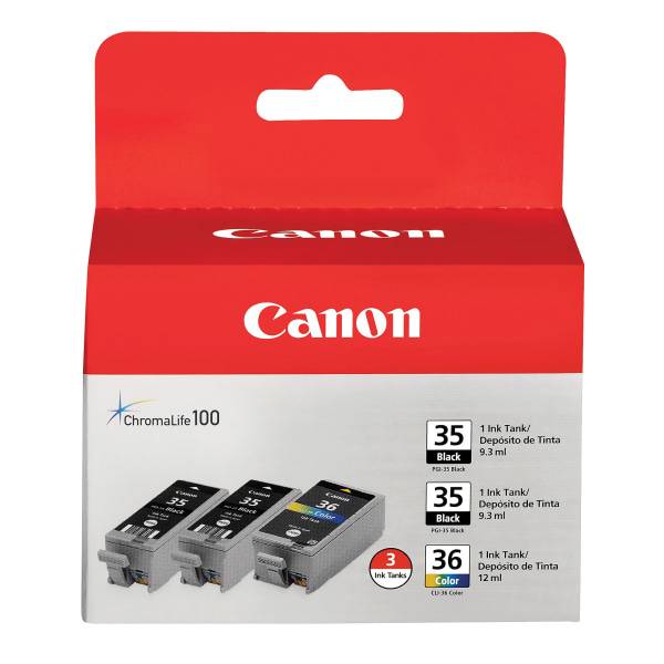 Canon Pgi-35/Cli-36 Black and Tri-Color Ink Cartridges 1509b007