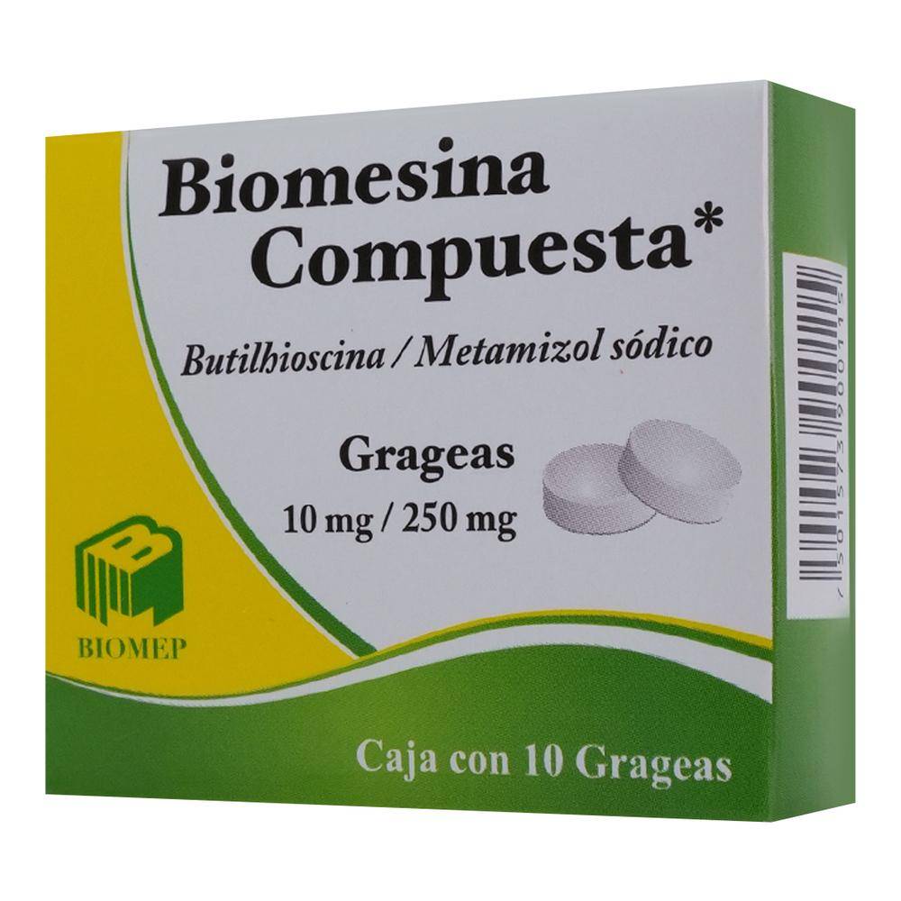 Biomep biomesina compuesta 10 mg / 250 mg (caja 10 piezas)