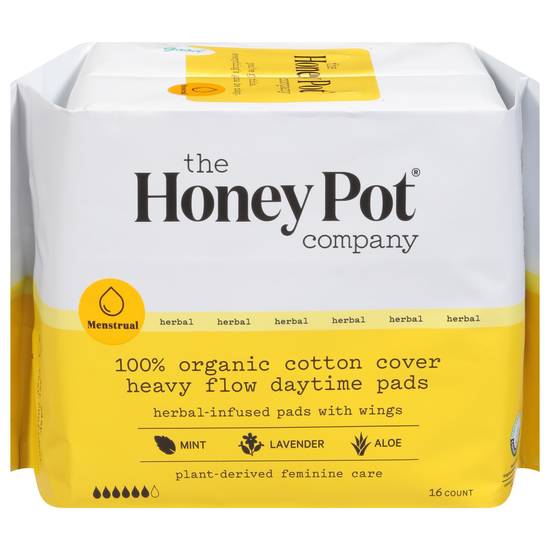 The Honey Pot Daytime Heavy Flow Pads