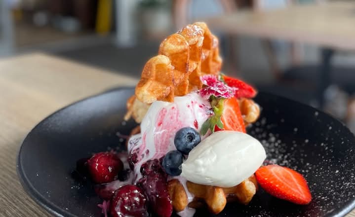 Berry Waffle Stack