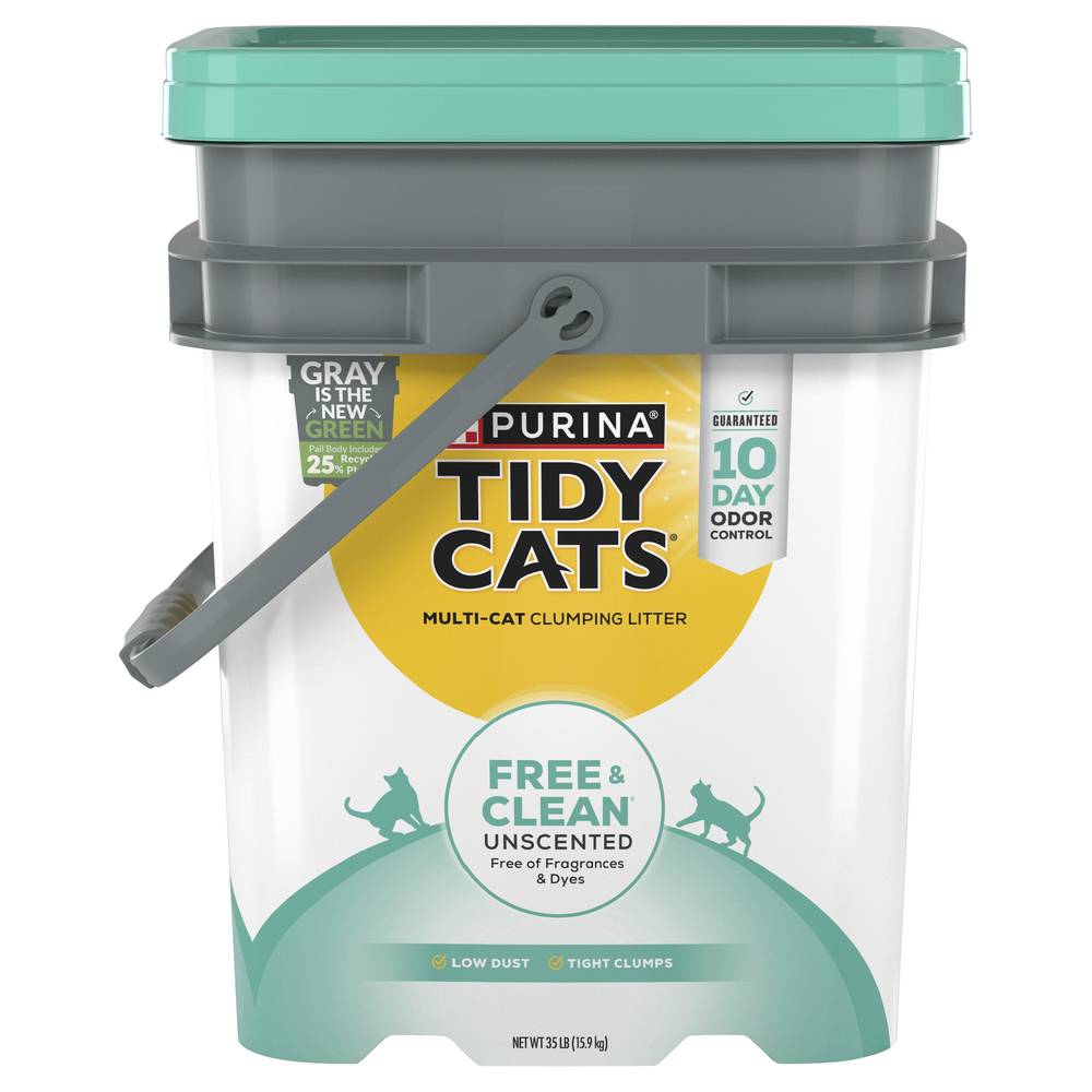 Tidy Cats Unscented Clumping Multi-Cat Litter (35.01 lbs)