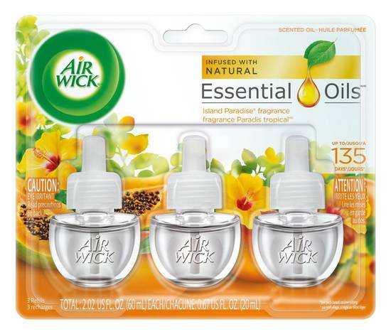 Air Wick Scented Oil Refills Island Paradise (3 units x 20 ml)