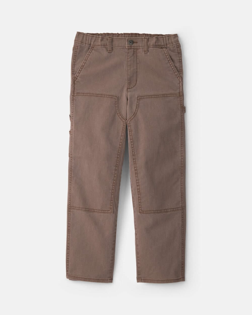 Boys Baggy Carpenter Pants - Brown - 8