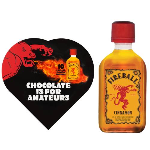 Fireball Cinnamon Whiskey Anti Valentine's Day pack (10 pack, 50 ml)