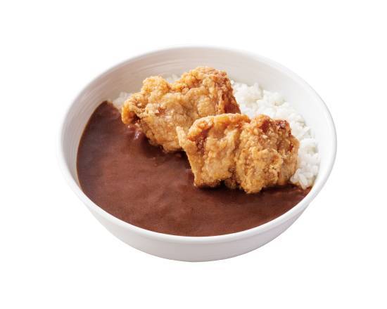 から揚げ黒カレー