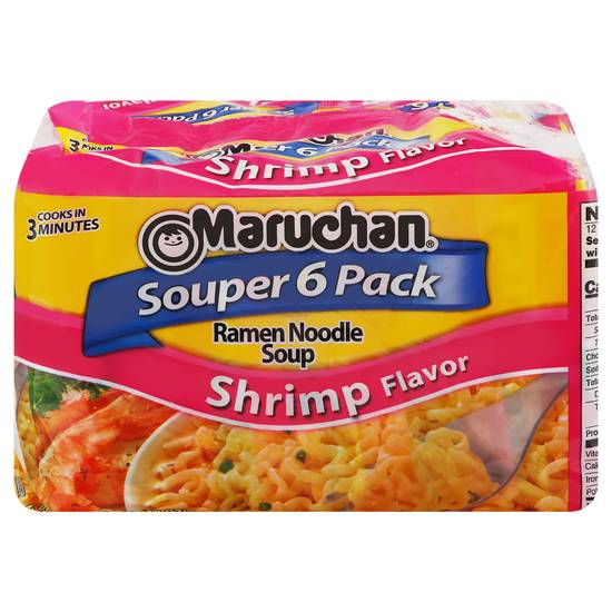 Maruchan Shrimp Flavor Ramen Noodle Soup (6 ct)