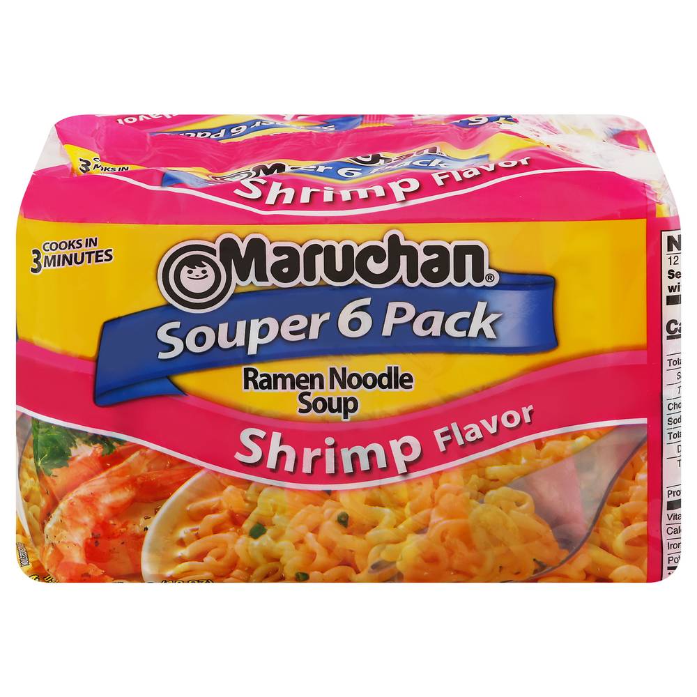 Maruchan Shrimp Flavor Ramen Noodle Soup (1.12 lbs, 6 ct)