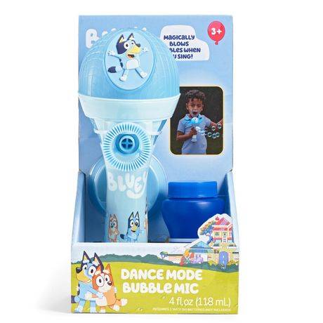 Bluey Dance Mode Bubble Machine and Toy Microphone