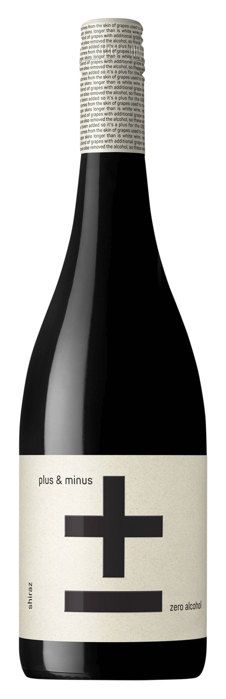Plus & Minus Zero Alcohol Shiraz Wine (750mL)