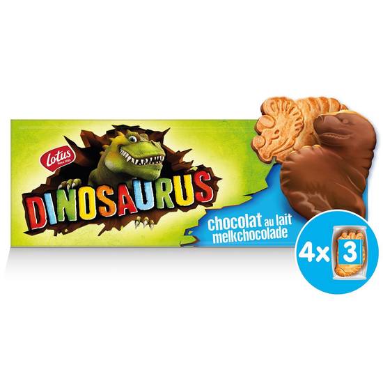 Lotus Dinosaurus Chocolat au Lait 4 Sachets 225 g