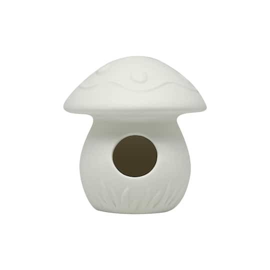 5.5" Ceramic Mushroom Birdhouse By Make Market