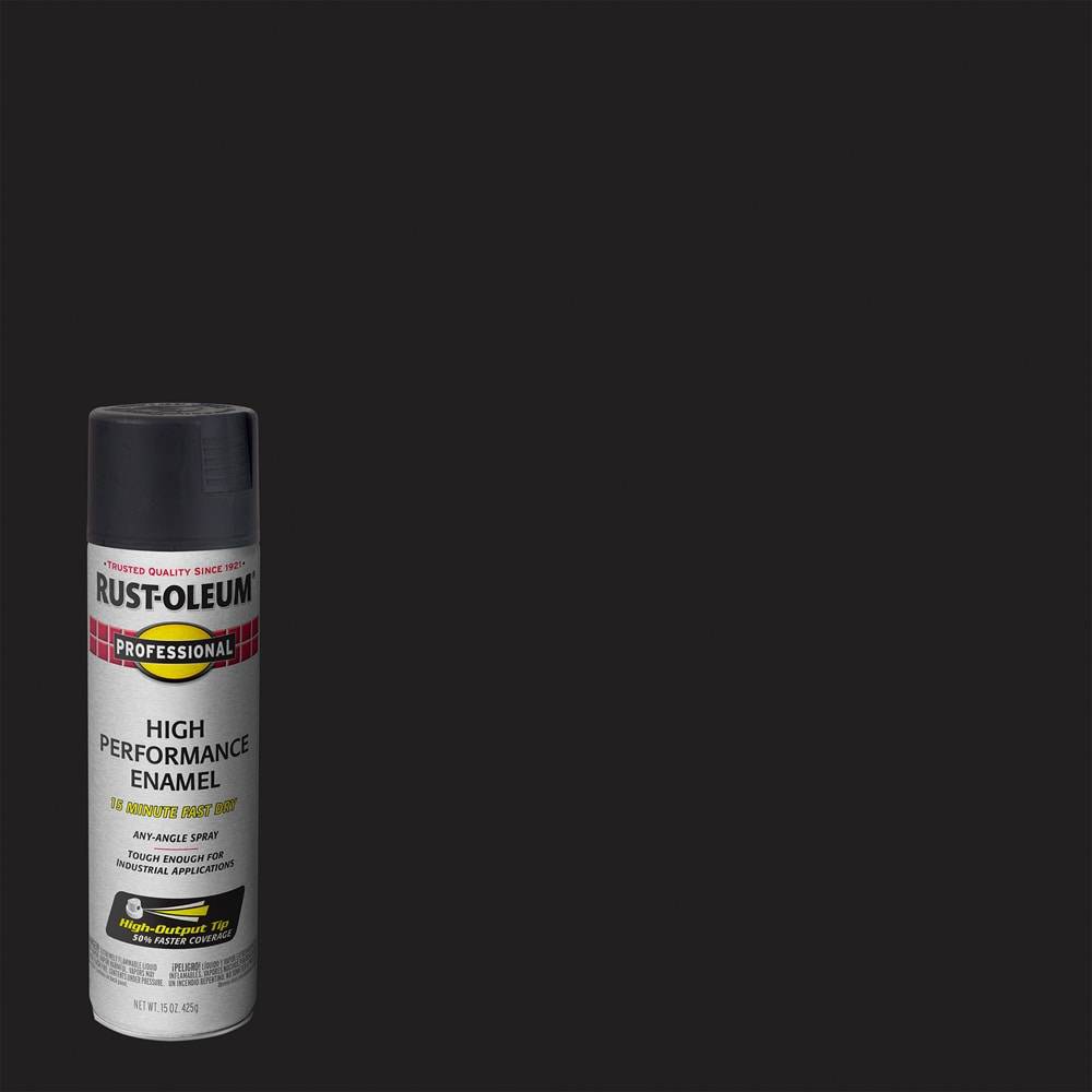 Rust-Oleum Professional Semi-gloss Black Spray Paint (NET WT. 15-oz) | 239107