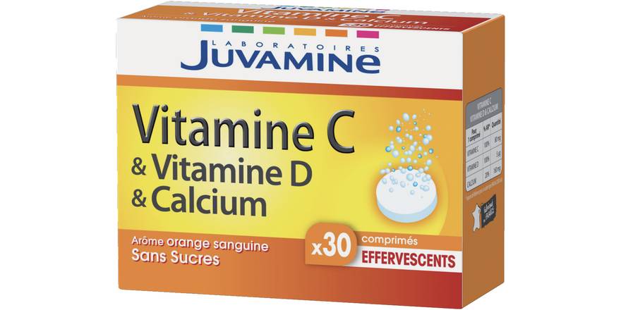 Juvamine - Complément alimentaire à base de vitamines et de calcium
