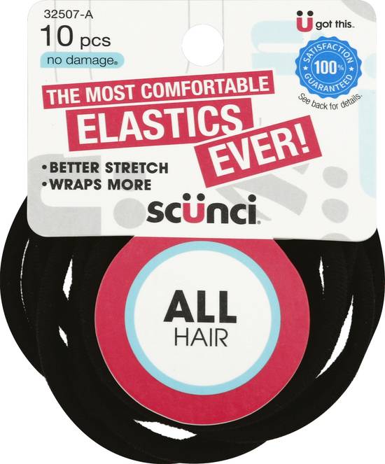 Scunci All Hair Elastics (10 ct)